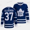 Toronto Maple Leafs Musta #37 Timothy Liljegren Sininen 2022 Käänteinen Retro Ommeltu Paita – Miesten