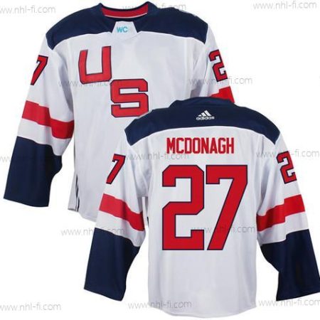 USA maajoukkue #27 Ryan Mcdonagh Valkoinen 2016 World Cup Of Jääkiekko Game Paita – Miesten