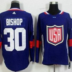 USA maajoukkue #30 Ben Bishop Laivastonsininen Sininen 2016 World Cup Of Jääkiekko Game Paita – Miesten