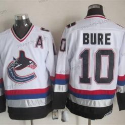 Vancouver Canucks #10 Pavel Bure 1997-98 Valkoinen CCM Vintage Paita – Miesten