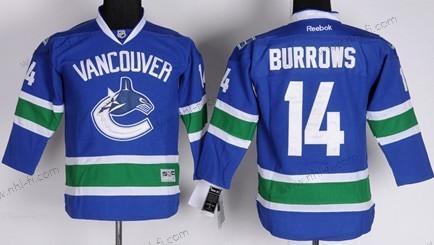 Vancouver Canucks #14 Alexandre Burrows Sininen Paita – Lasten