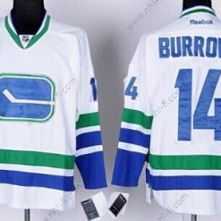 Vancouver Canucks #14 Alexandre Burrows Valkoinen Vieras Paita – Miesten