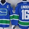 Vancouver Canucks #16 Trevor Linden Sininen Vieras Paita – Miesten