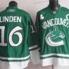 Vancouver Canucks #16 Trevor Linden St. Patrick’S Day Vihreä Paita – Miesten