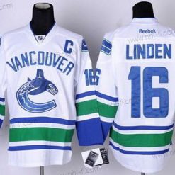 Vancouver Canucks #16 Trevor Linden Valkoinen Paita – Miesten