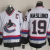 Vancouver Canucks #19 Markus Naslund 1997-98 Valkoinen CCM Vintage Paita – Miesten