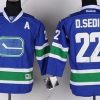 Vancouver Canucks #22 Daniel Sedin Sininen Vieras Paita – Lasten