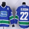 Vancouver Canucks #22 Daniel Sedin Sininen Vieras Paita – Miesten