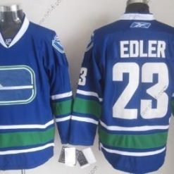 Vancouver Canucks #23 Alexander Edler Sininen Vieras Paita – Miesten