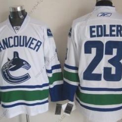 Vancouver Canucks #23 Alexander Edler Valkoinen Paita – Miesten