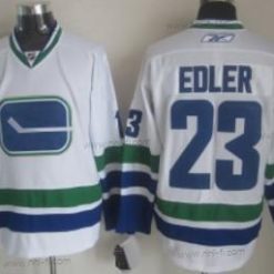 Vancouver Canucks #23 Alexander Edler Valkoinen Vieras Paita – Miesten