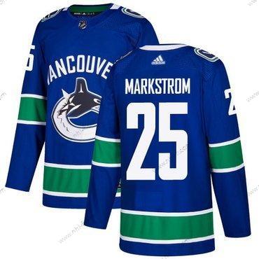 Vancouver Canucks #25 Jacob Markstrom Sininen Kotiottelu Aito Ommeltu NHL Paita – Nuoret