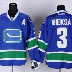 Vancouver Canucks #3 Kevin Bieksa Sininen Vieras Paita – Miesten