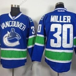 Vancouver Canucks #30 Ryan Miller Sininen Paita – Miesten