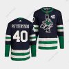 Vancouver Canucks #40 Elias Pettersson Laivastonsininen 2022 Käänteinen Retro Ommeltu Paita – Miesten