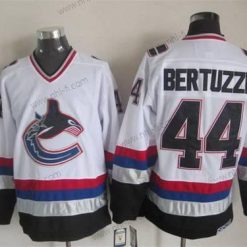 Vancouver Canucks #44 Todd Bertuzzi 1997-98 Valkoinen CCM Vintage Paita – Miesten