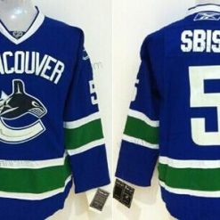 Vancouver Canucks #5 Luca Sbisa Sininen Paita – Miesten