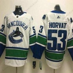 Vancouver Canucks #53 Bo Horvat Valkoinen 2017-2018 Jääkiekko Ommeltu NHL Paita – Miesten