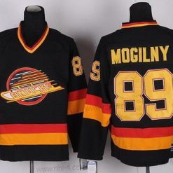 Vancouver Canucks #89 Mogiliny Musta Retro CCM Paita – Miesten