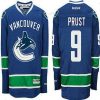 Vancouver Canucks #9 Brandon Prust Kotiottelu Sininen NHL Reebook Paita – Miesten