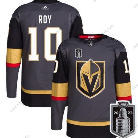 Vegas Golden Knights #10 Nicolas Roy Harmaa 2023 Stanley Cup Final Ommeltu Paita – Miesten