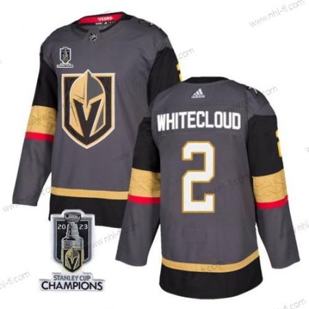 Vegas Golden Knights #2 Zach Valkoinencloud Harmaa 2023 Stanley Cup Champions Ommeltu Paita – Miesten