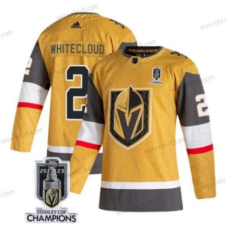 Vegas Golden Knights #2 Zach Valkoinencloud Kulta 2023 Stanley Cup Champions Ommeltu Paita – Miesten