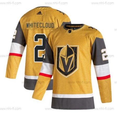 Vegas Golden Knights #2 Zach Valkoinencloud Kulta Ommeltu Paita – Miesten