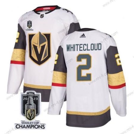 Vegas Golden Knights #2 Zach Valkoinencloud Valkoinen 2023 Stanley Cup Champions Ommeltu Paita – Miesten