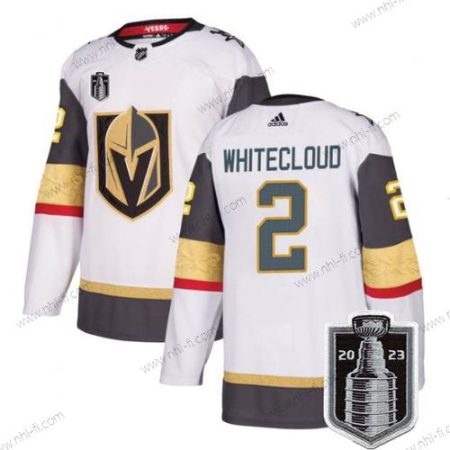 Vegas Golden Knights #2 Zach Valkoinencloud Valkoinen 2023 Stanley Cup Final Ommeltu Paita – Miesten