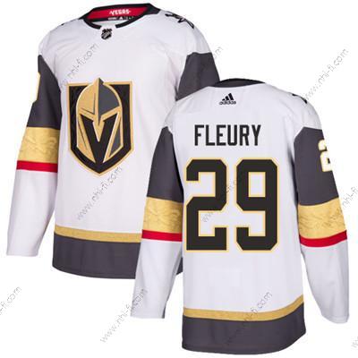 Vegas Golden Knights #29 Marc-Andre Fleury Valkoinen Road Aito Ommeltu NHL Paita – Nuoret