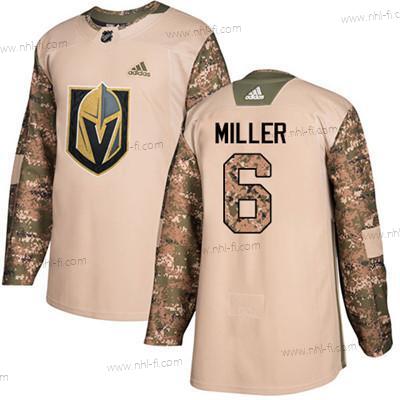 Vegas Golden Knights #6 Colin Miller Maastokuvio Aito 2017 Veterans Day Ommeltu NHL Paita – Nuoret