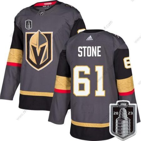 Vegas Golden Knights #61 Mark Stone Harmaa 2023 Stanley Cup Final Ommeltu Paita – Miesten