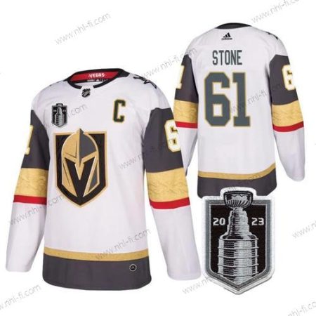 Vegas Golden Knights #61 Mark Stone Valkoinen 2023 Stanley Cup Final Ommeltu Paita – Miesten