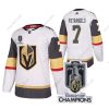 Vegas Golden Knights #7 Alex Pietrangelo Valkoinen 2023 Stanley Cup Champions Ommeltu Paita – Miesten