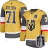 Vegas Golden Knights #71 William Karlsson Kulta 2023 Stanley Cup Final Ommeltu Paita – Miesten