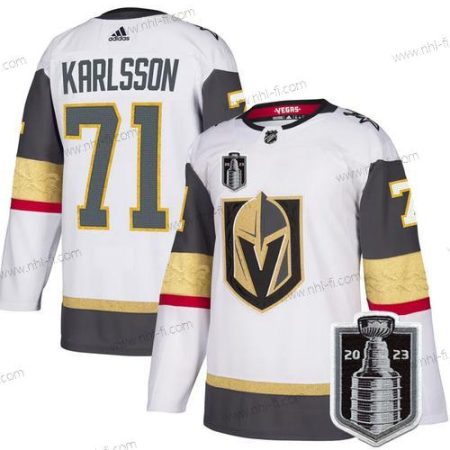 Vegas Golden Knights #71 William Karlsson Valkoinen 2023 Stanley Cup Final Ommeltu Paita – Miesten