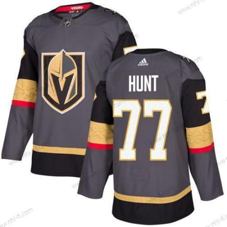 Vegas Golden Knights #77 Brad Hunt Harmaa Kotiottelu Aito Ommeltu NHL Paita – Nuoret