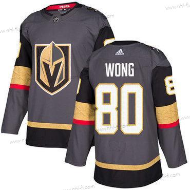 Vegas Golden Knights #80 Tyler Wong Harmaa Kotiottelu Aito Ommeltu NHL Paita – Nuoret