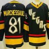 Vegas Golden Knights #81 Jonathan Marchessault Musta 2022 Käänteinen Retro Aito Paita – Miesten