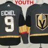 Vegas Golden Knights #9 Jack Eichel Harmaa Kotiottelu Aito Ommeltu NHL Paita – Nuoret