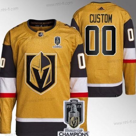 Vegas Golden Knights Räätälöidyt Active Pelaaja Kulta 2023 Stanley Cup Champions Ommeltu Paita – Miesten