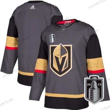 Vegas Golden Knights Tyhjä Harmaa 2023 Stanley Cup Final Ommeltu Paita – Miesten