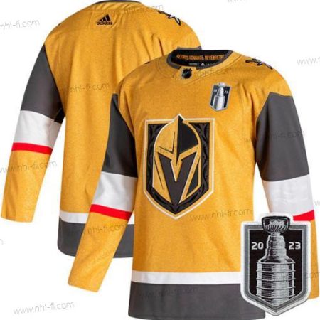 Vegas Golden Knights Tyhjä Kulta 2023 Stanley Cup Final Ommeltu Paita – Miesten