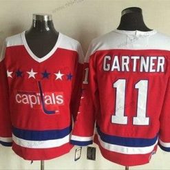 Washington Capitals #11 Mike Gartner 1987-88 Punainen CCM Vintage Paita – Miesten