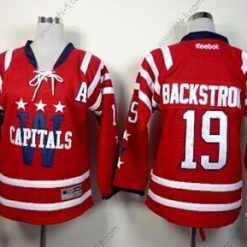 Washington Capitals #19 Nicklas Backstrom 2015 Talvi Klassinen Punainen Paita – Lasten