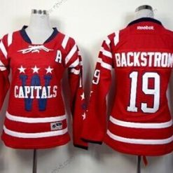 Washington Capitals #19 Nicklas Backstrom 2015 Talvi Klassinen Punainen Paita – Naisten