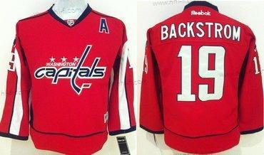 Washington Capitals #19 Nicklas Backstrom Punainen Paita – Lasten