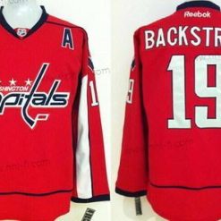 Washington Capitals #19 Nicklas Backstrom Punainen Paita – Miesten