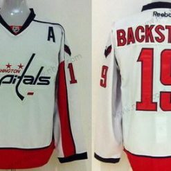 Washington Capitals #19 Nicklas Backstrom Valkoinen Paita – Miesten